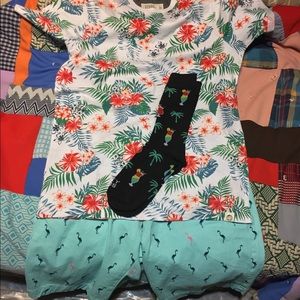 Shirt pants and socks